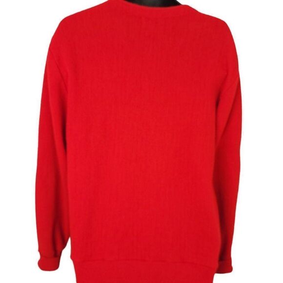 Izod Cardigan Sweater Vintage 80s 90s Grandpa Sweater Made In USA Mens Size Larg - Picture 3 of 6